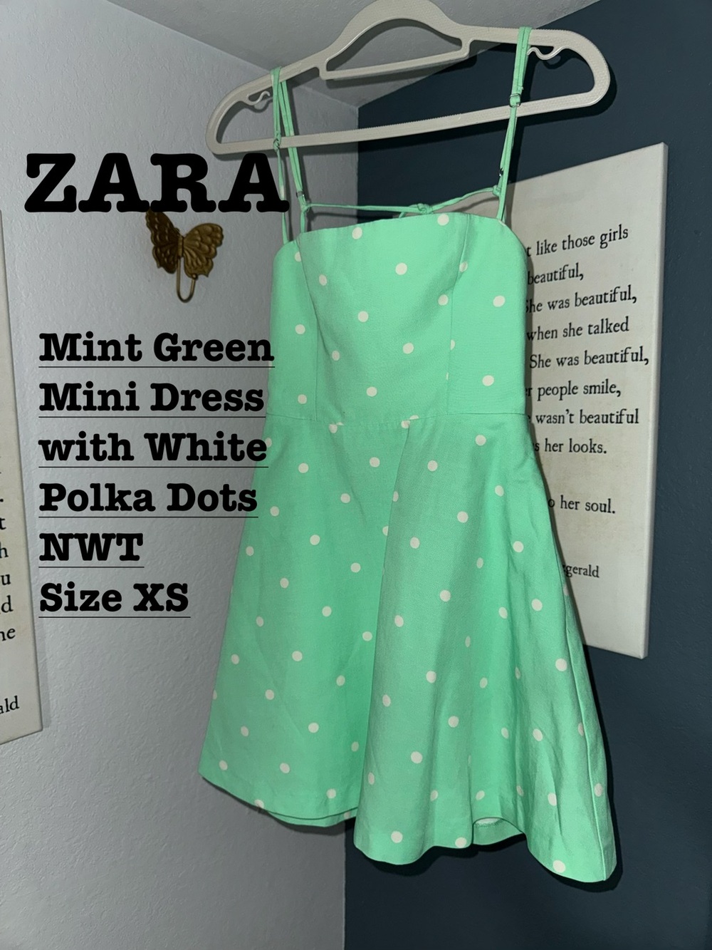 Zara Mint Green Polka Dot Sundress